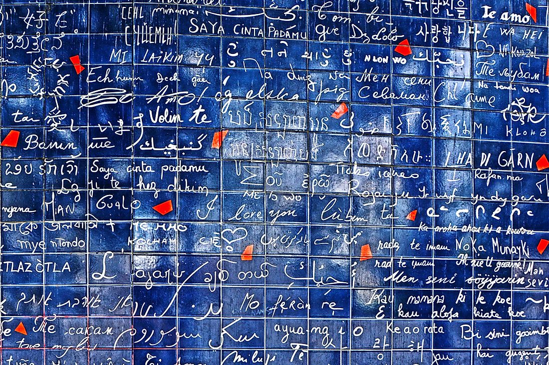 Le mur des je t'aime, Paris. 