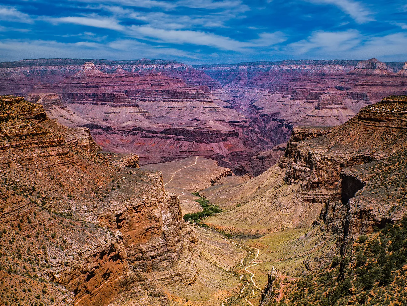 Bright Angel Trail in the Grand Canyon