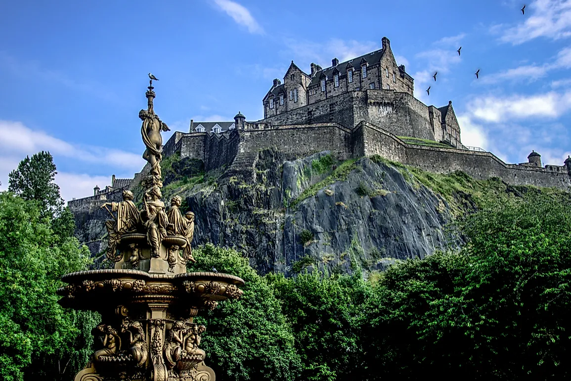 Edinburgh Castle in the summertime. 