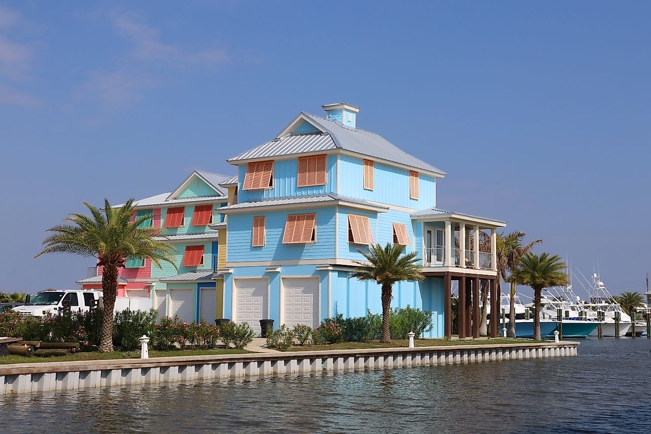 Vacation rental homes in Grand Isle, Louisiana.