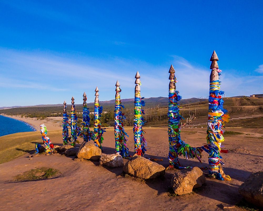 Symbols of the Buryat people. 