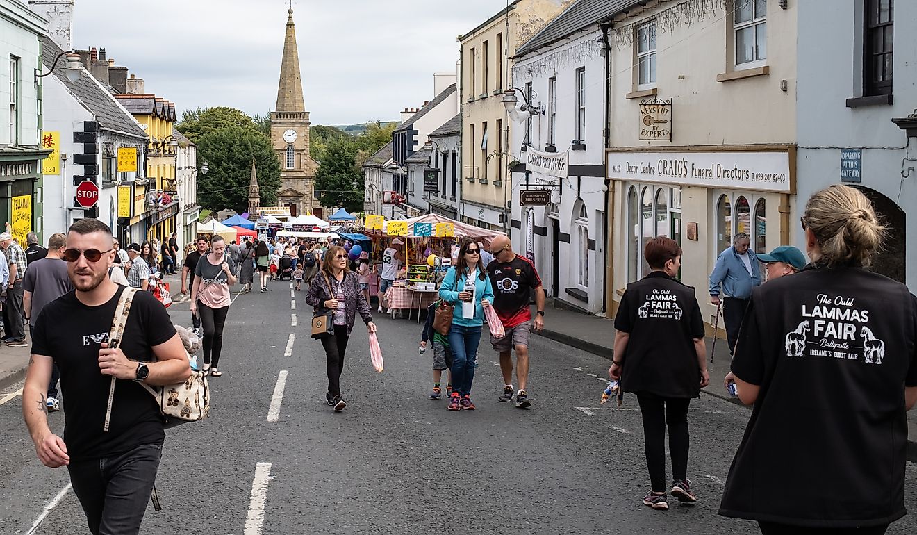 The Ould Lammas Fair in Ballycastle, Northern Ireland. Editorial credit: Steve Nimmons / Shutterstock.com