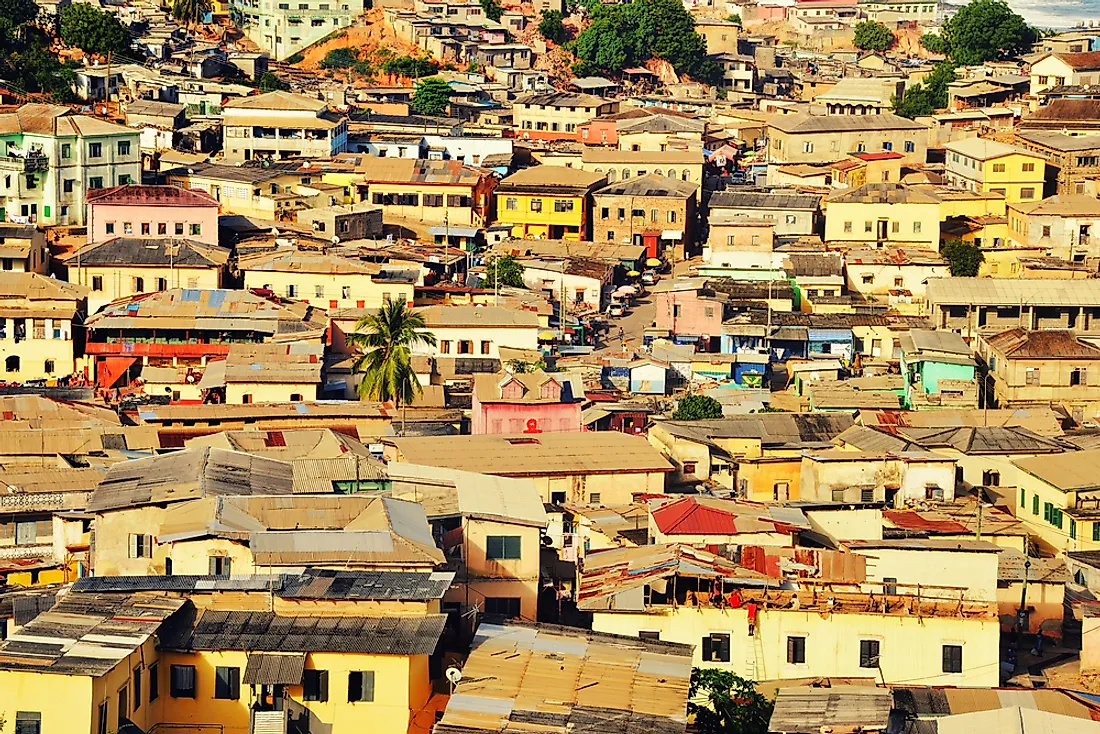 The Cape Coast in Ghana. 