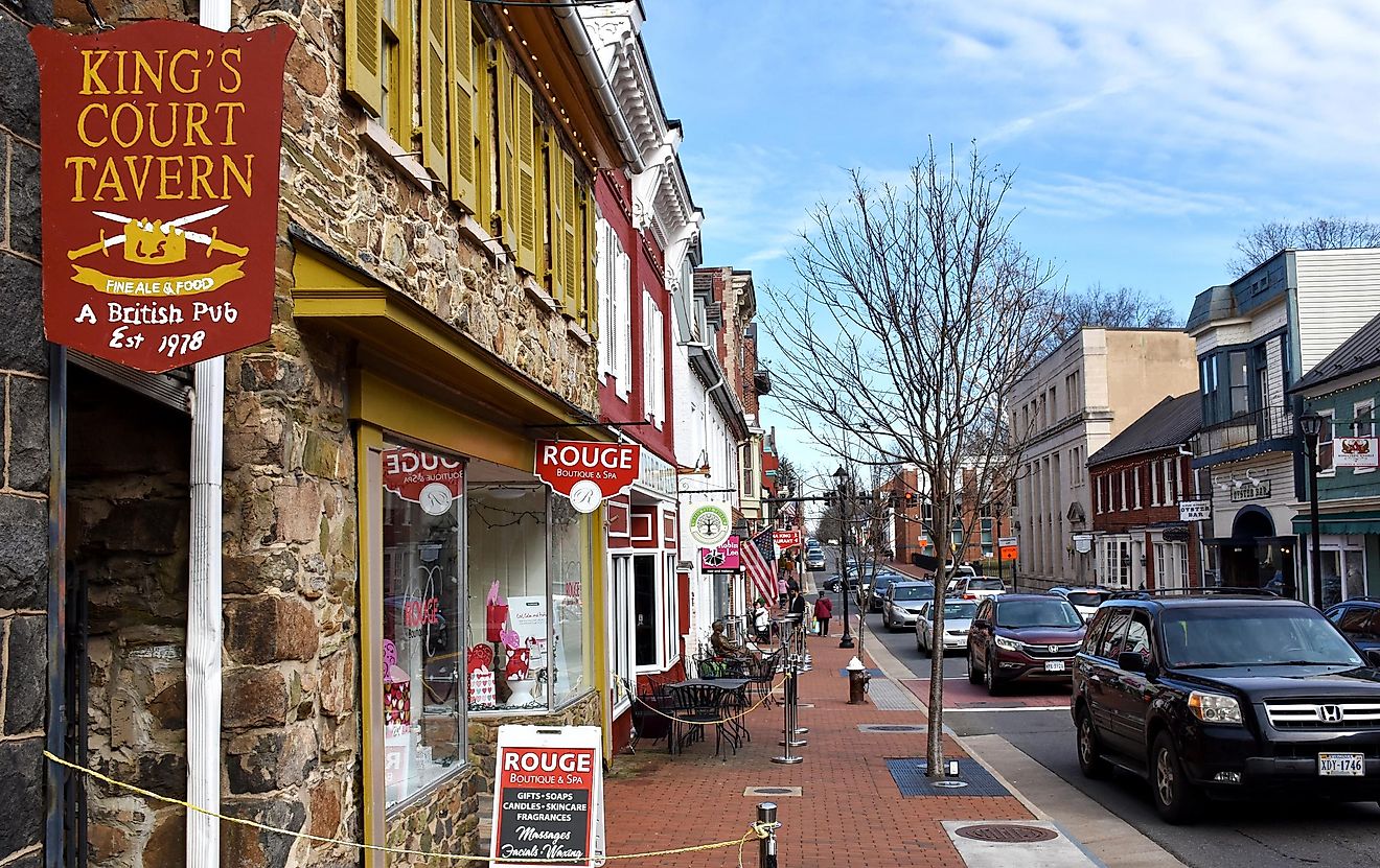 Street in Leesburg, Virginia.