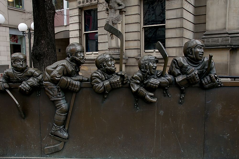 Toronto's Hockey Hall of Fame plays homage to some of its famous athletes.