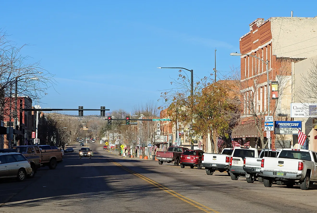 The Downtown Florence Historic District, located along Main Street in Florence, Colorado. Jeffrey Beall, CC BY 4.0 via Wikimedia Commons