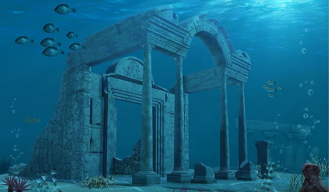 The lost city of Atlantis is supposedly located in the Atlantic Ocean.