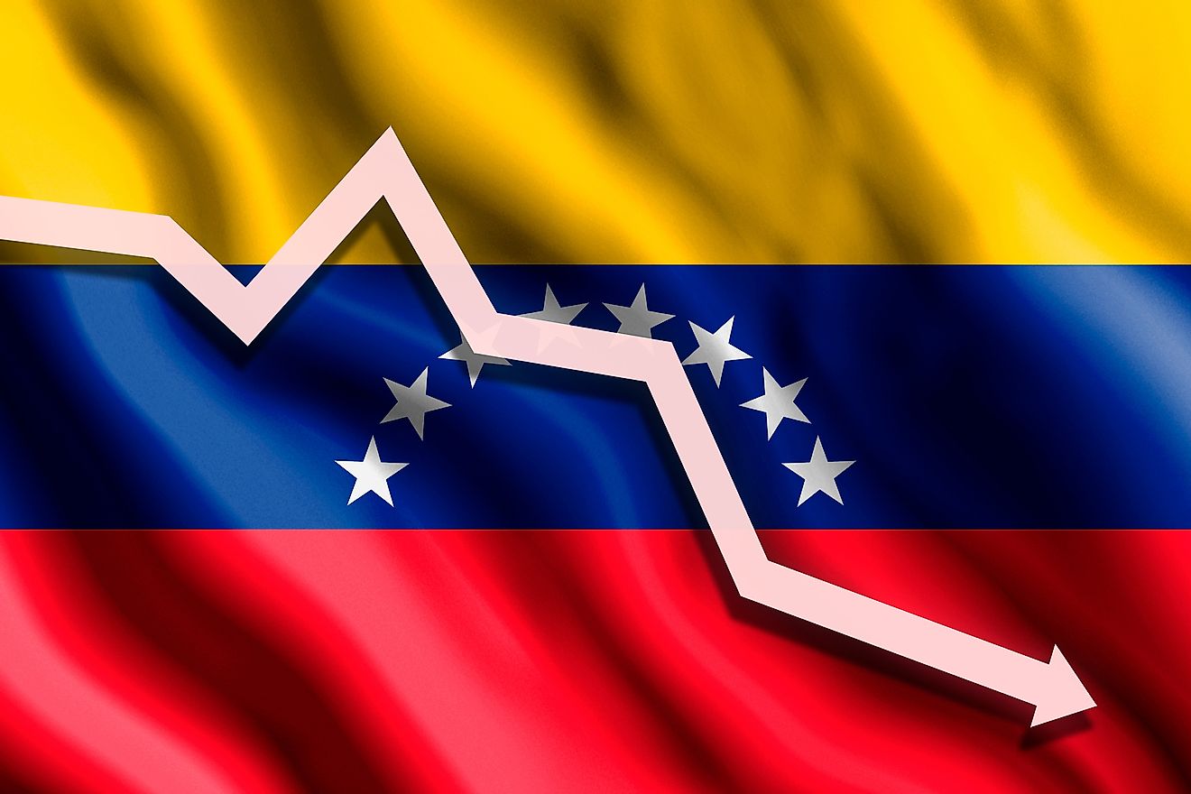 Venezuela is facing a socio-economic and political crisis. Image of the Venezuelan national flag symbolizing the crisis.
