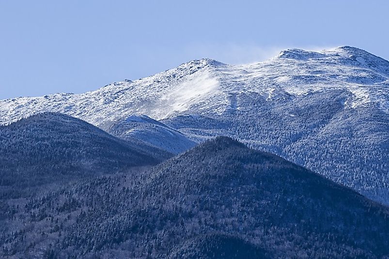 A view from within the White Mountains National Forest of New Hampshire in the Winter of 2015.