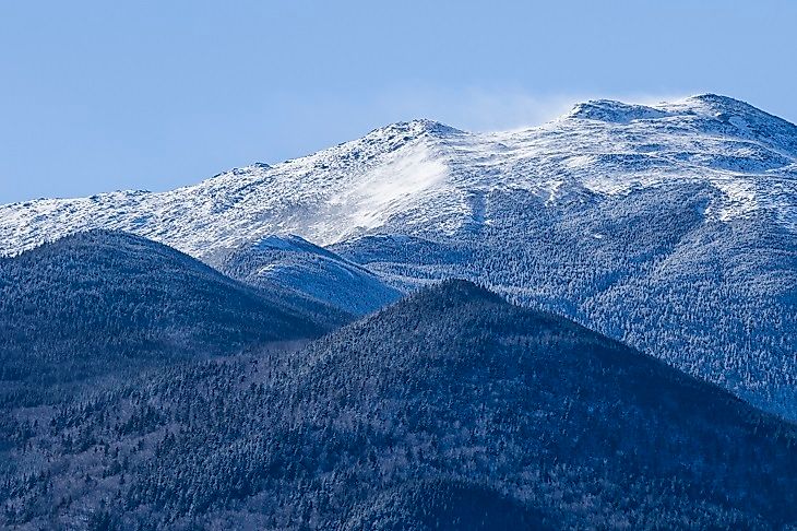 A view from within the White Mountains National Forest of New Hampshire in the Winter of 2015.