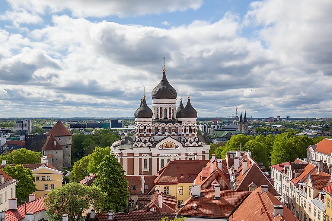 Alexander Nevsky Cathedral of Tallinn, Estonia. 
