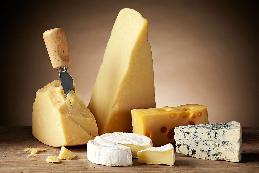 A variety of cheese is enjoyed all around the United States. 