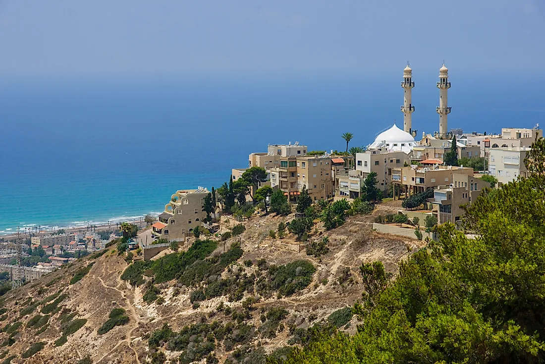 The Mahmood Mosque in Haifa, Israel, built by the Ahmadiyya Muslim community. 