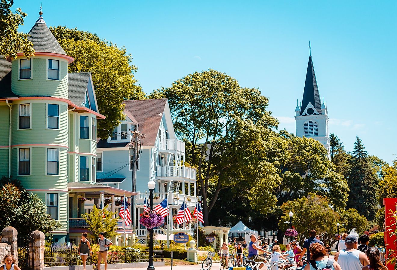 St. Anne's Church, Mackinac Island, Michigan. Image credit Michael Deemer via Shutterstock
