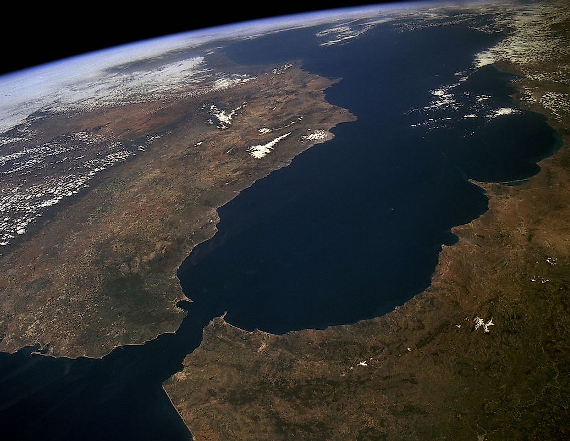 The Strait of Gibraltar is an important naval choke point since even a small number of ships can block the passage into the Mediterranean Sea.