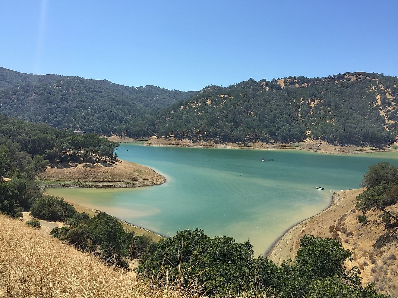 Vaca Mountains and Lake Berryessa.