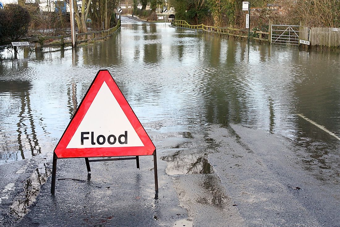A 100-year flood is a flooding event which has 1% likelihood of happening in any given year.