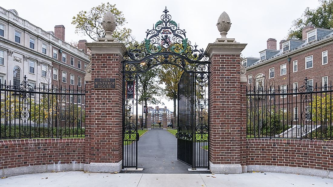 Harvard's main campus located in Cambridge, Massachusetts. Editorial credit: Marcio Jose Bastos Silva / Shutterstock.com