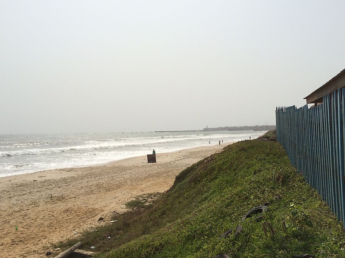 The Gulf of Guinea in Ghana. 