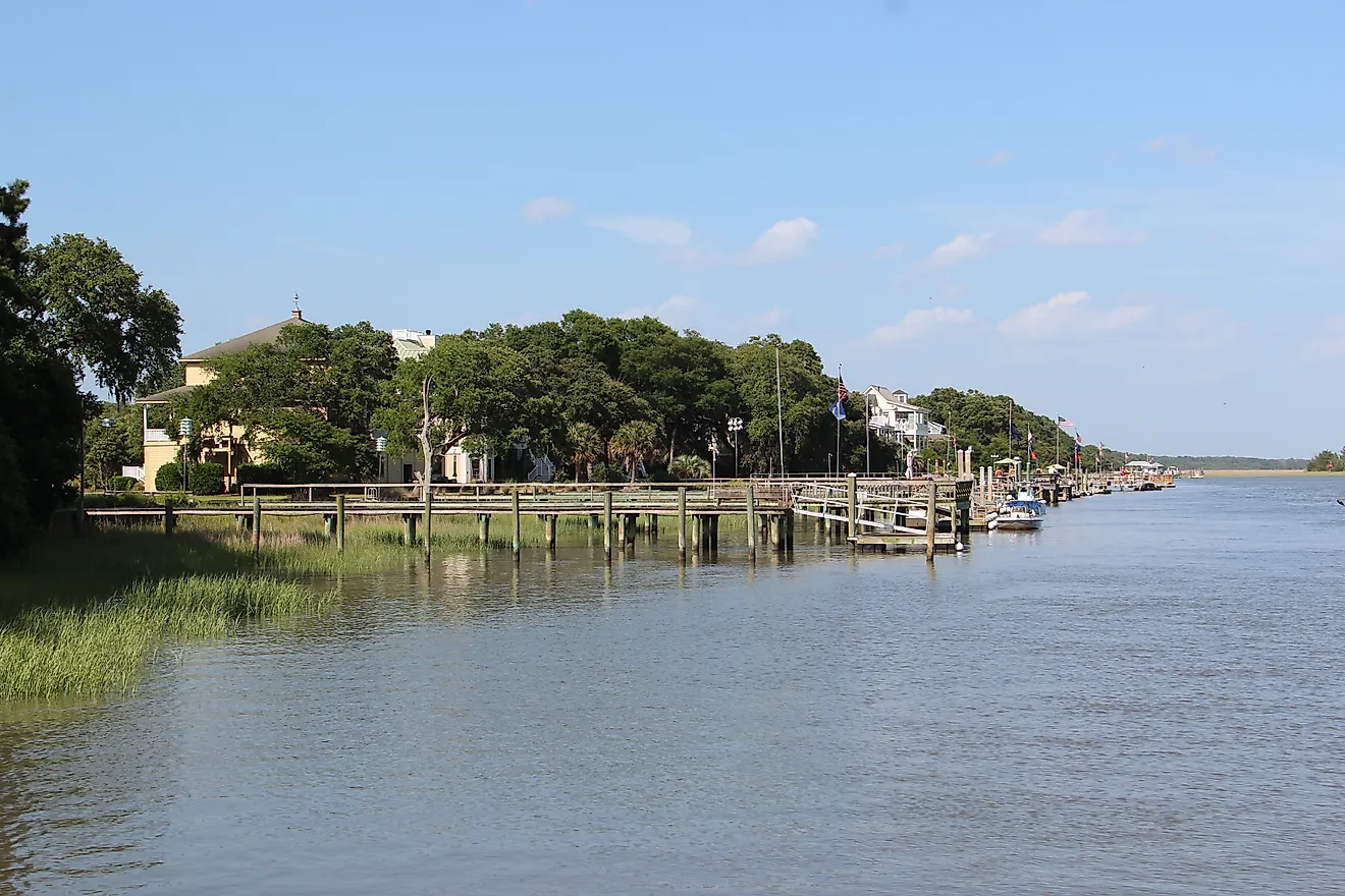 Buck Hall Recreational Area marina, McClellanville, South Carolina
