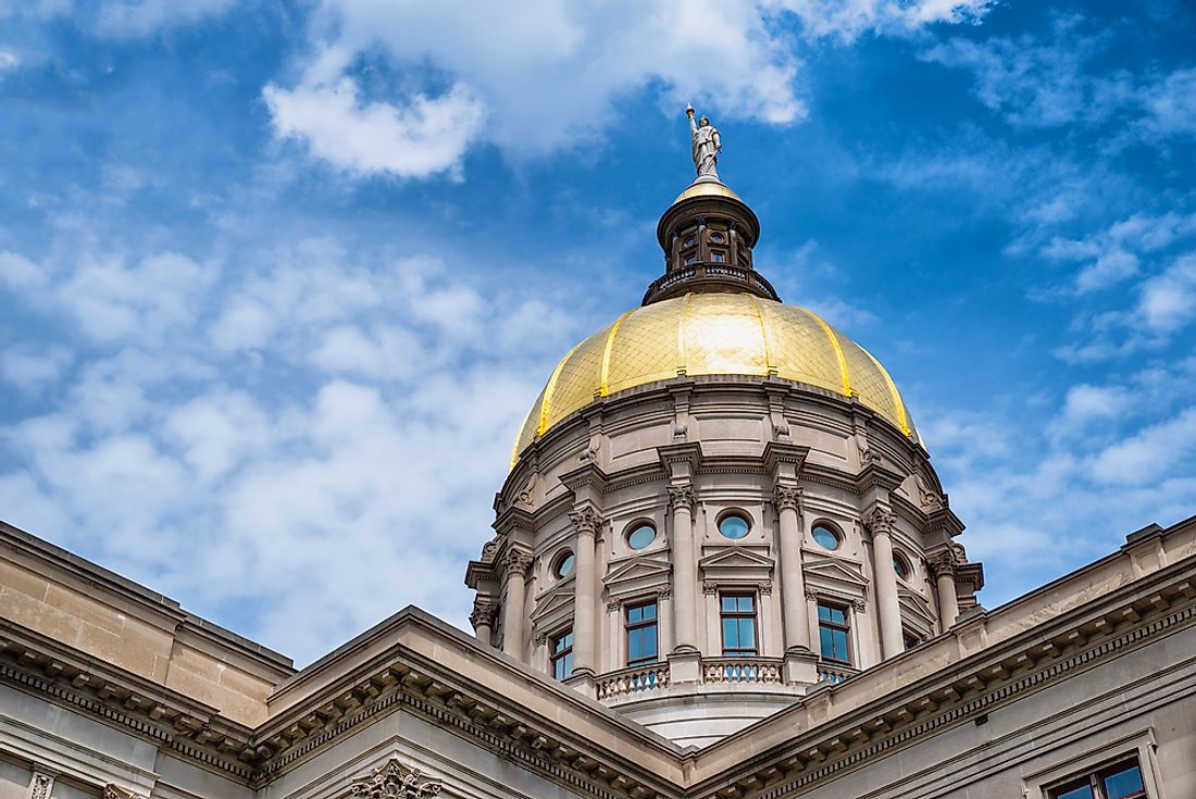 The Georgia state capitol. 