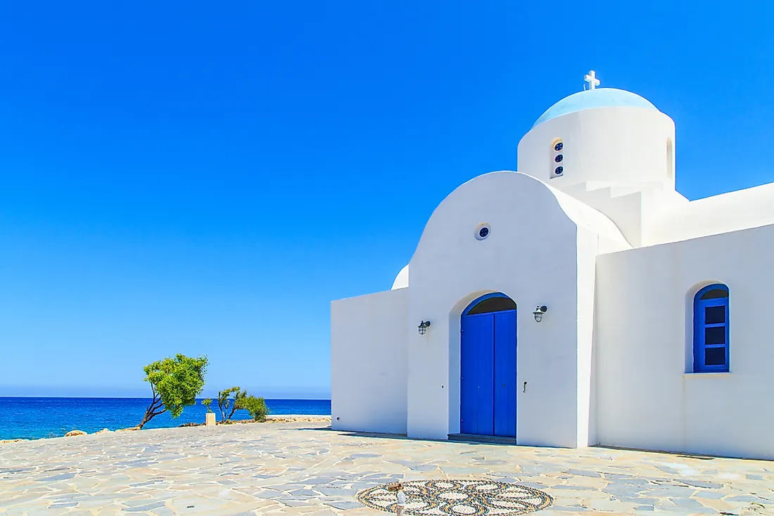 A Christian chapel in Protaras, Cyprus. 