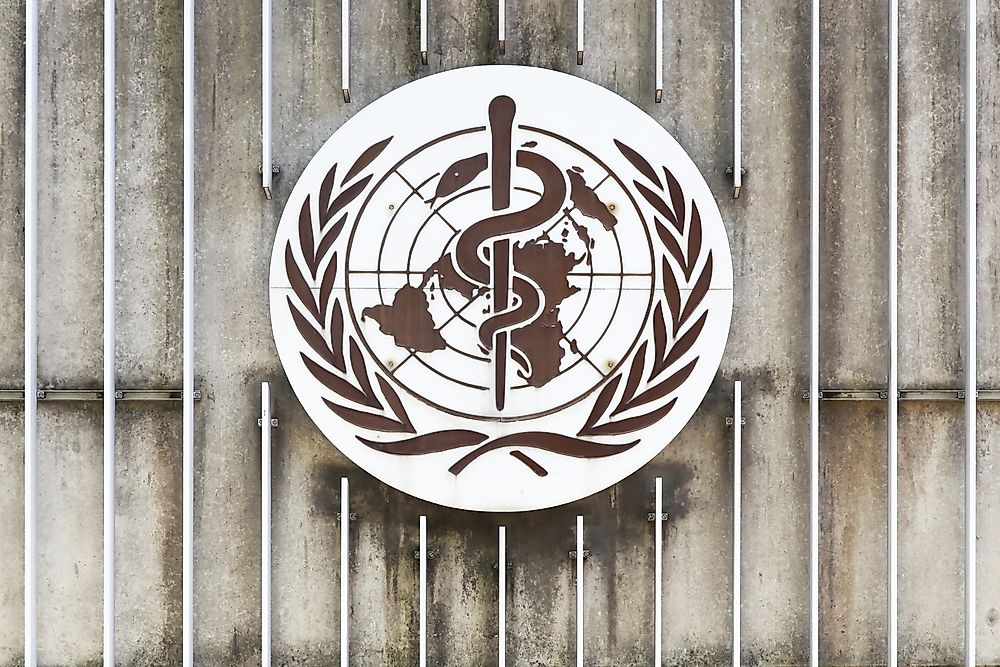 The WHO logo. Editorial credit: ricochet64 / Shutterstock.com. 