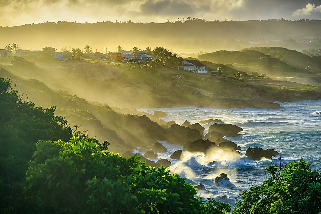 The sea spray might have led to the naming of Barbados.