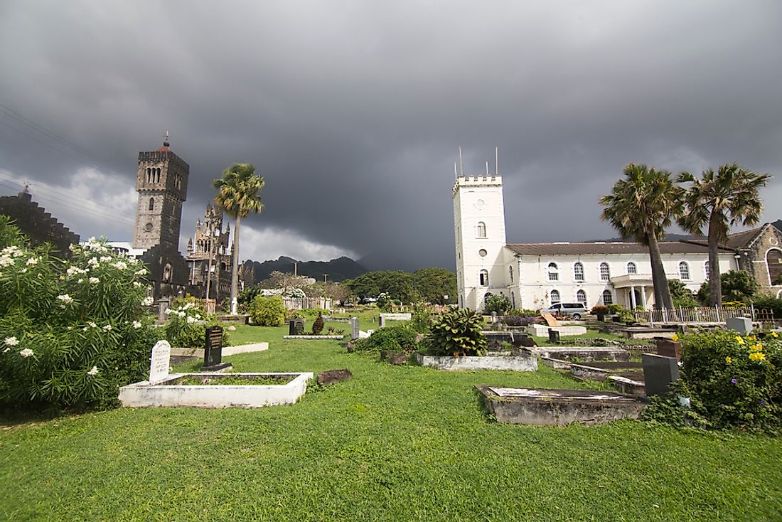 St. George Cathedral in St. Vincent and the Grenadines. Editorial credit: Ana del Castillo / Shutterstock.com.