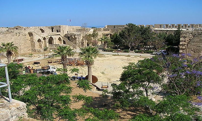 Kyrenia Castle's courtyard.