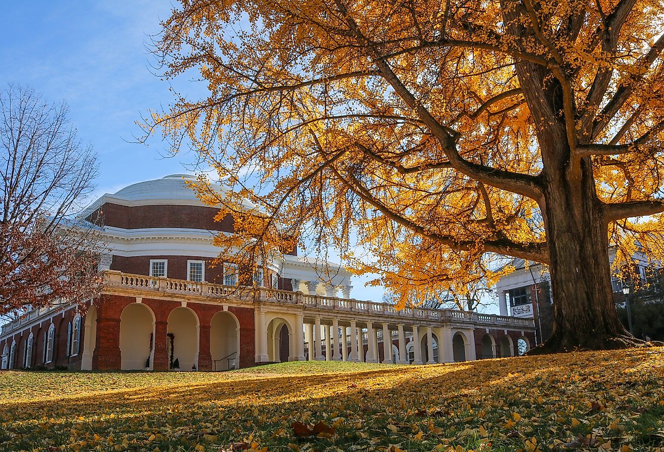 Fall at the University of Virginia, Charlottesville.