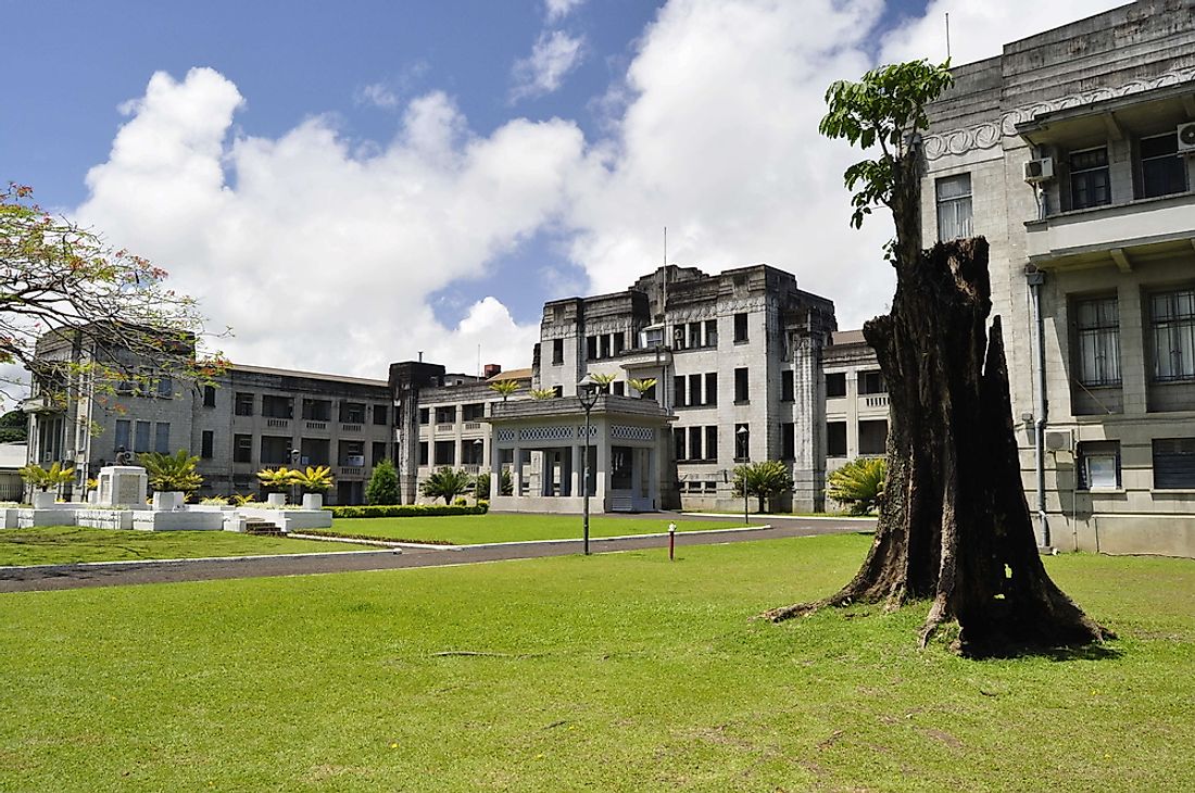 The government buildings of Fiji. 