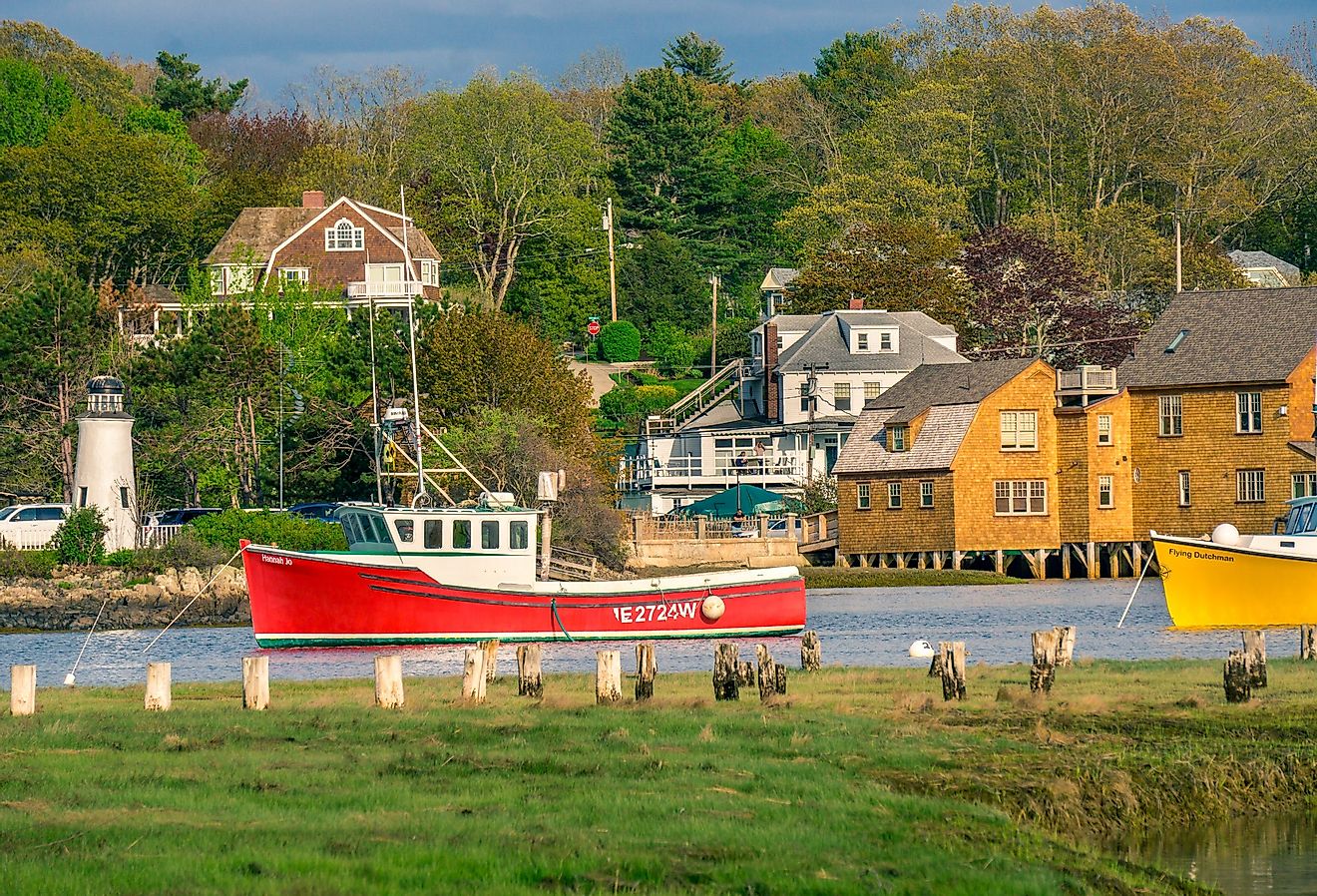 St Anthony's monastery garden on Kennebunkport's harbor, Maine. Image credit Pernelle Voyage via Shutterstock