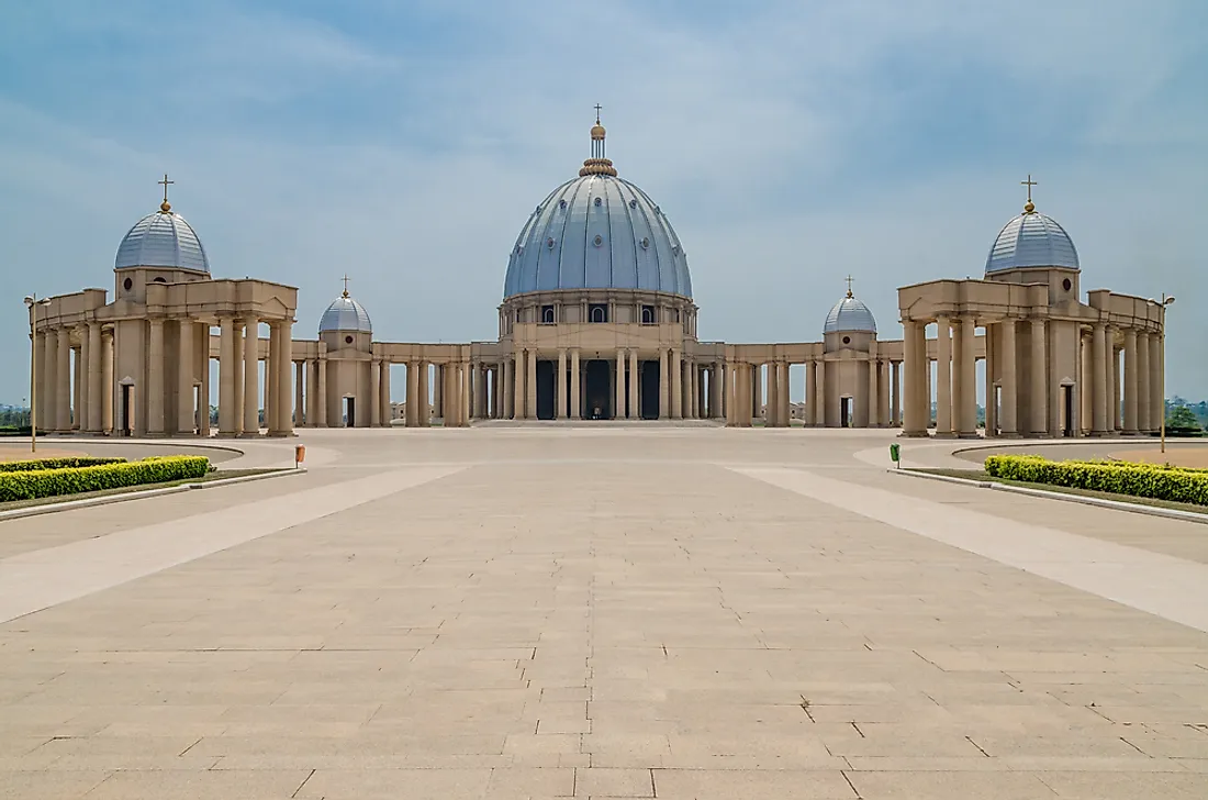 Yamoussoukro, the capital of the Ivory Coast. Editorial credit: Fabian Plock / Shutterstock.com. 