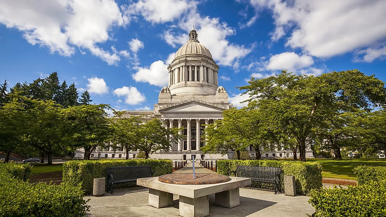 Washington State Capitol building in Olympia, Washington.