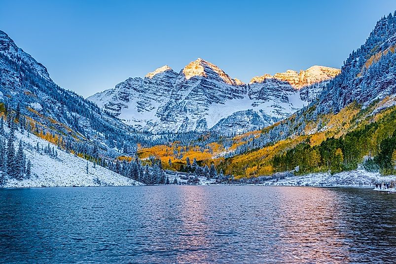 A mountain lake outside of the skiers dreamland of Aspen, Colorado.