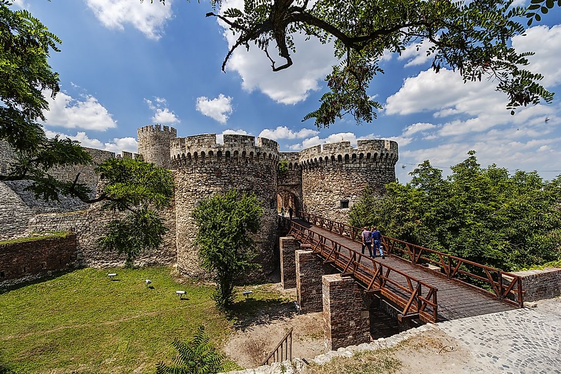 The Belgrade Fortress in Serbia. 
