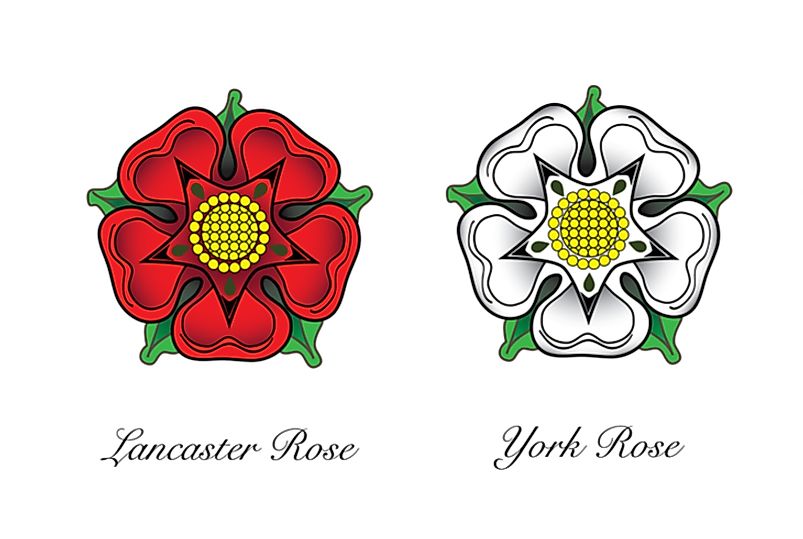 Supporters of the House of Lancaster and the House of York fought for control of the throne of England.