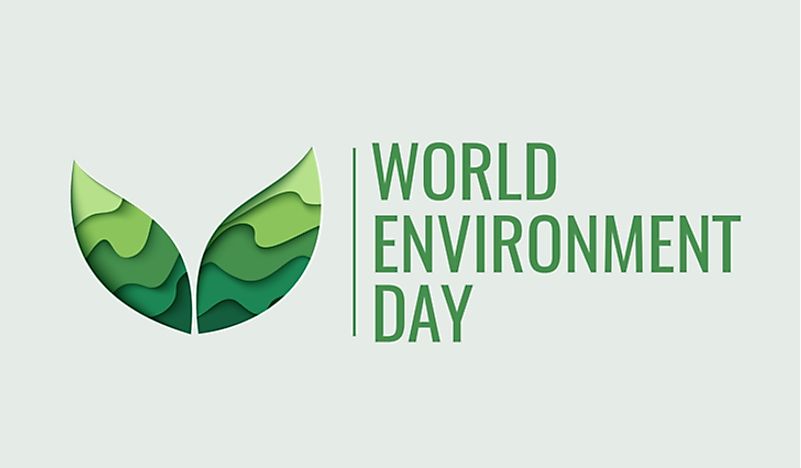 A logo advertising World Environment Day. 