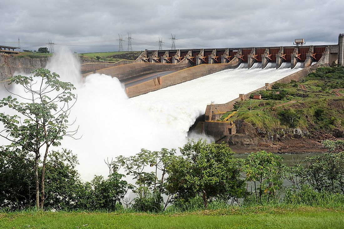 Itaipu Dam is jointly managed by Brazil and Paraguay. 