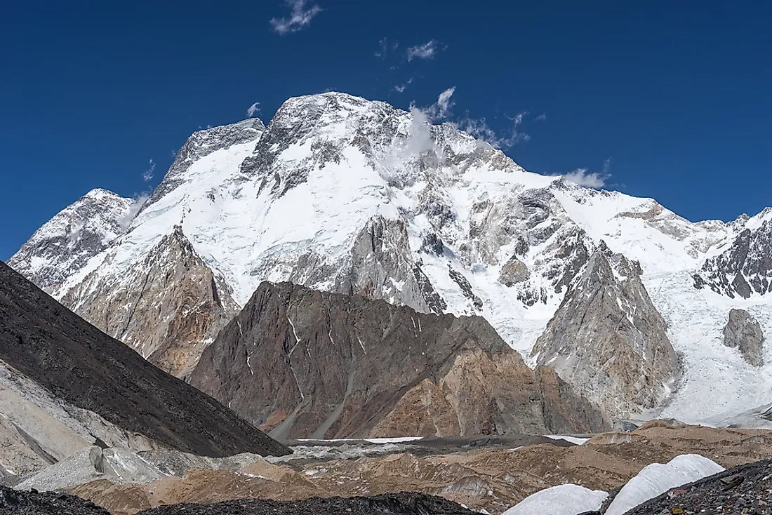 Broad Peak, the fifth tallest peak in China. 