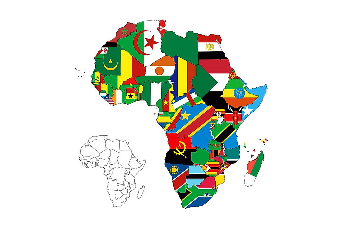 The continent of Africa consists of 54 sovereign states as well as three dependencies. 