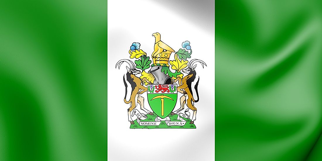 The former flag of Rhodesia. 