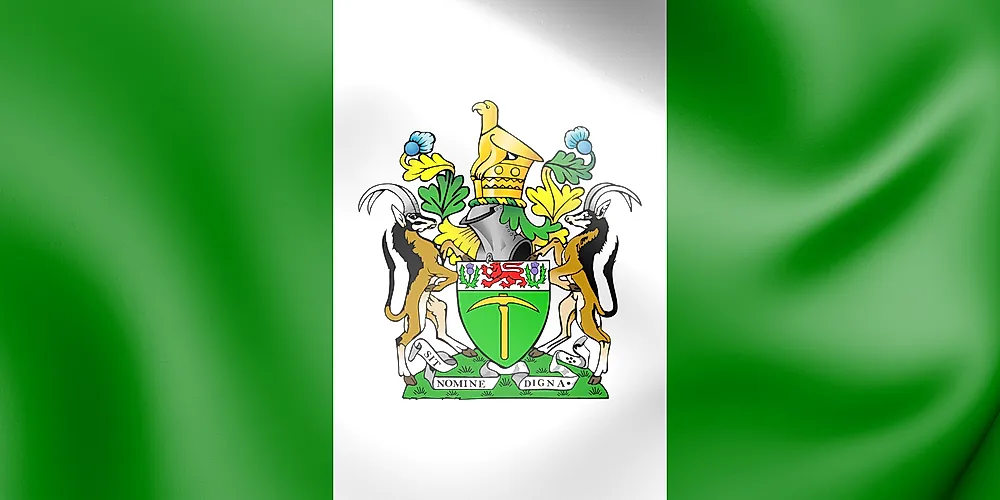 The former flag of Rhodesia.