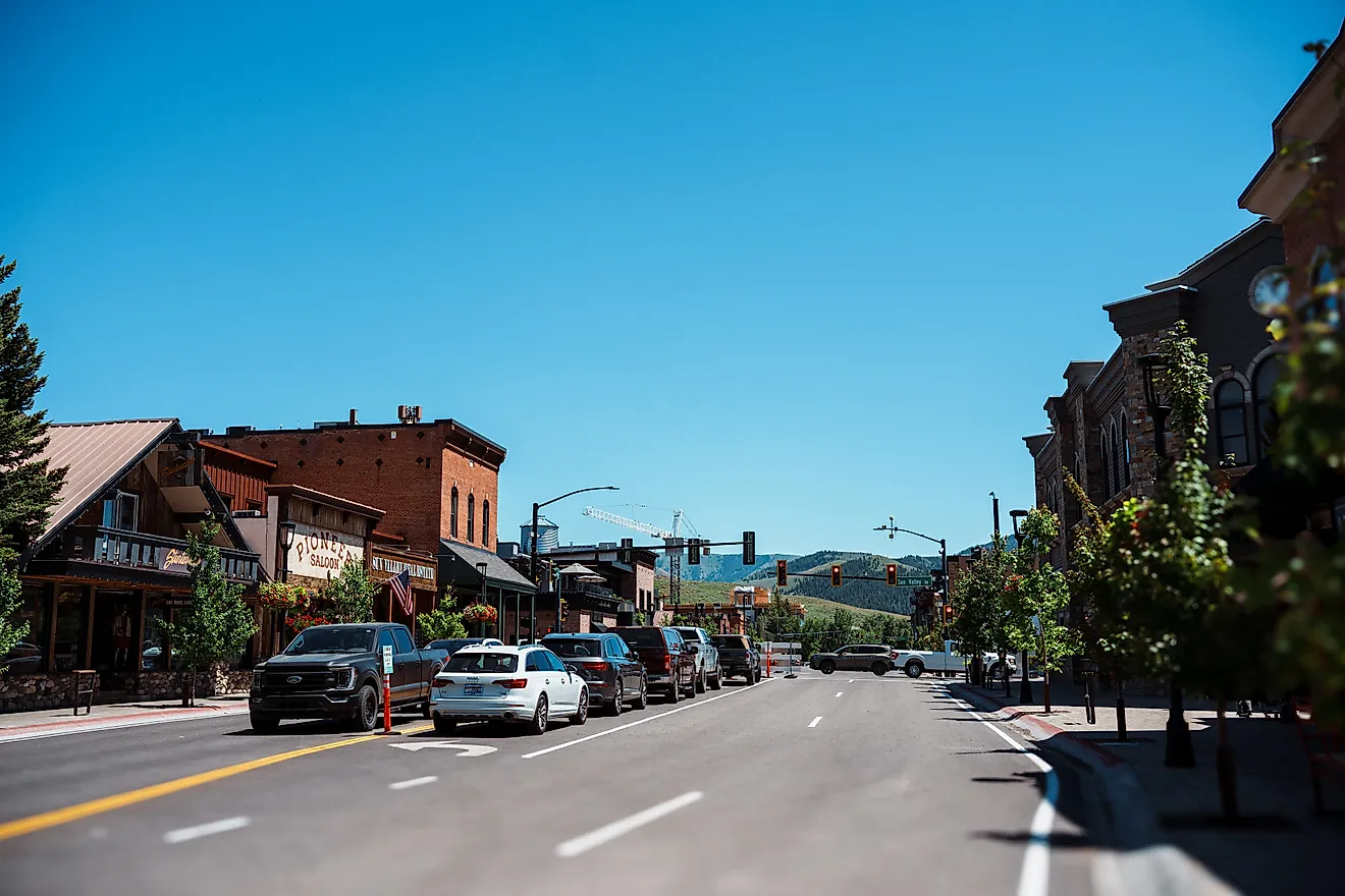 Downtown Street in Ketchum, Idaho
