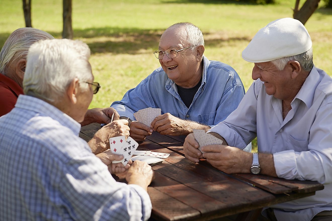 Often, socialising with peers is a great mood-booster in old age.