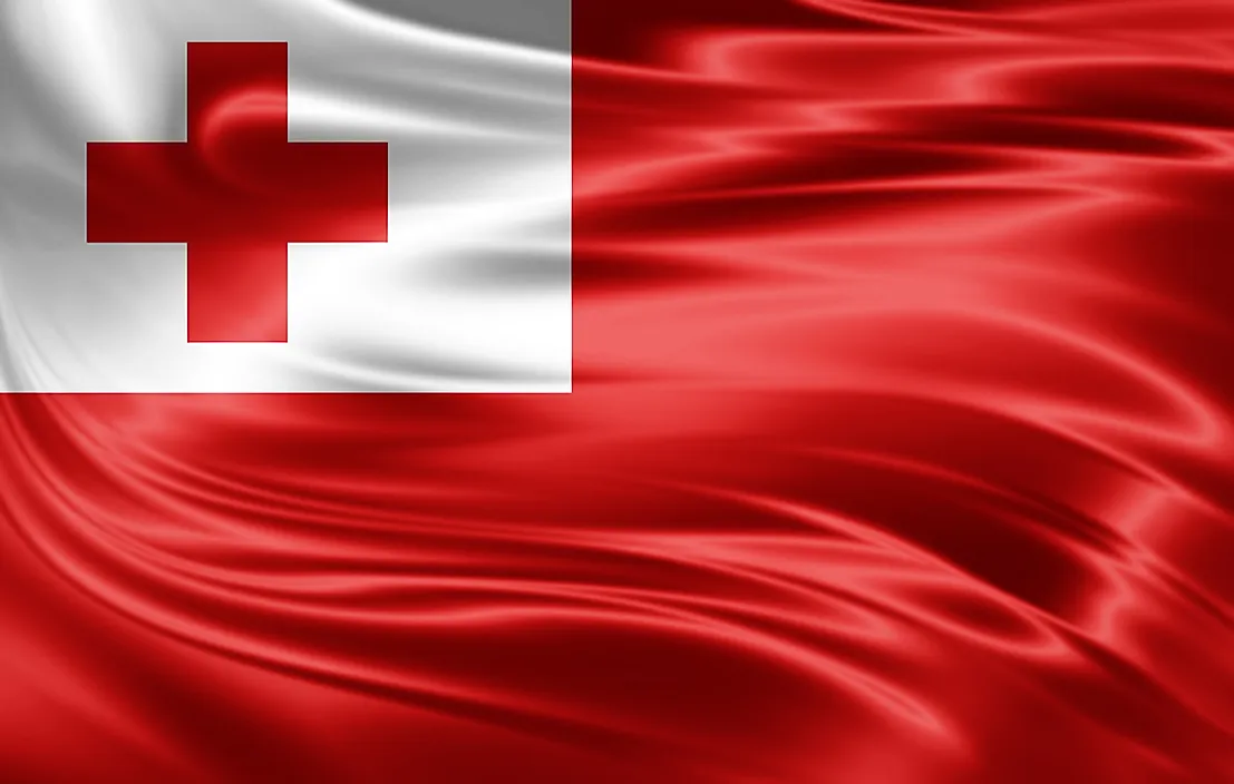 The flag of Tonga.