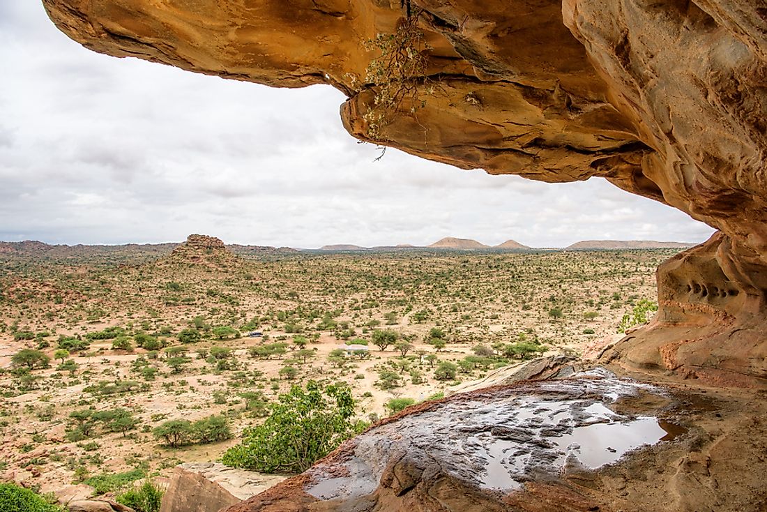 The rock paintings of Laas Geel, Somalia. 