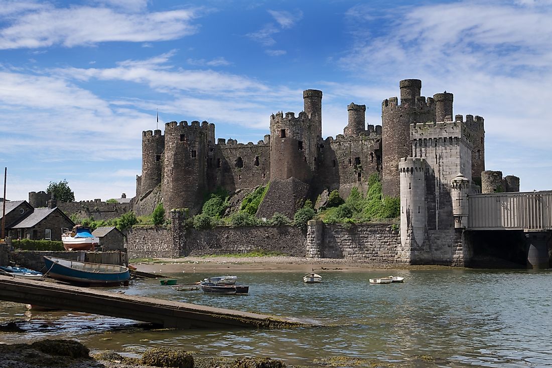 Conwy Castle in Wales. 