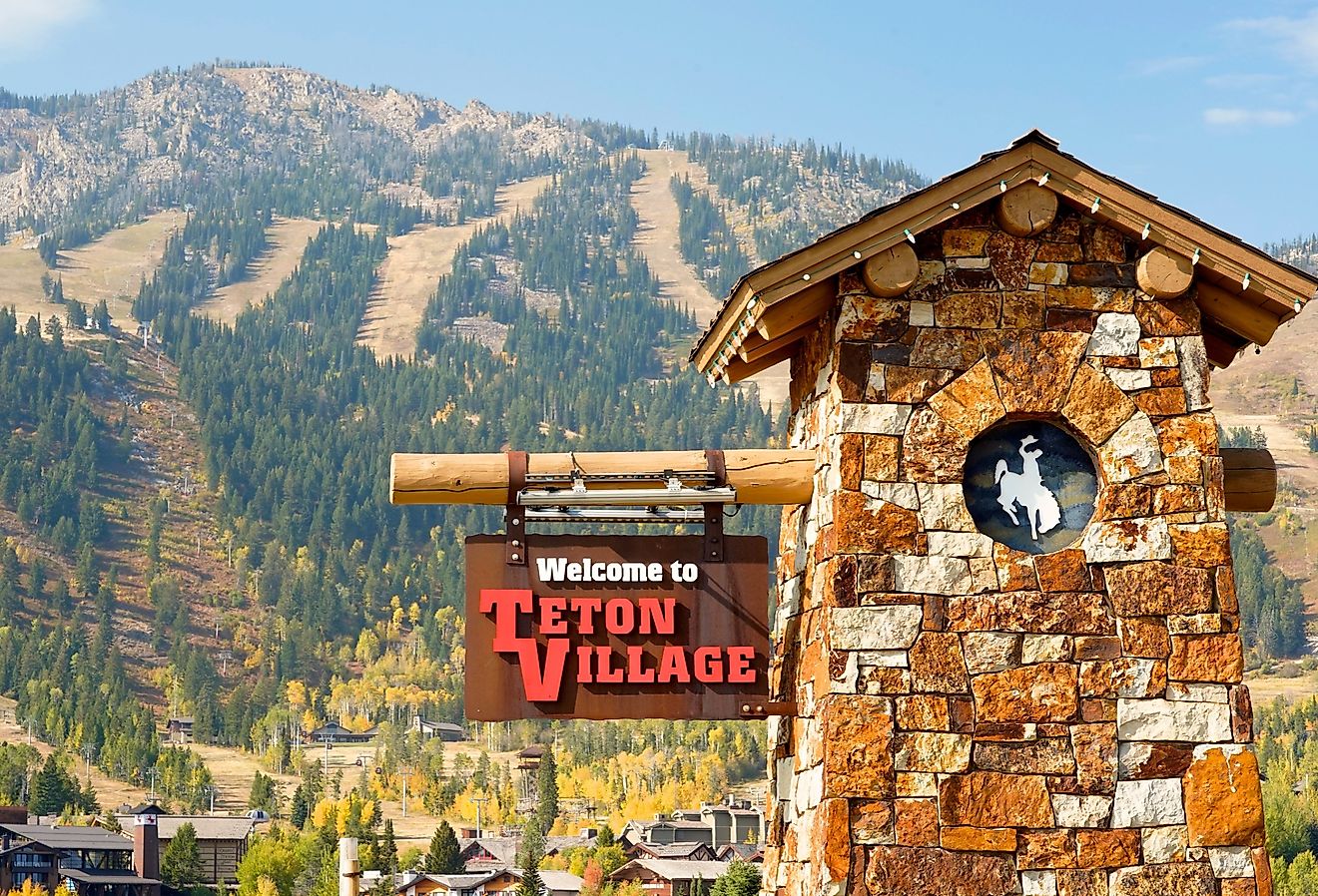 The colorful region around Teton Village in Jackson Hole. Image credit George Wirt via Shutterstock.